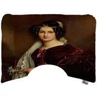 بالش طبی پارچه مخمل الیاف ویسکوز طرح فرانسوی سایز 40 در 55 مدل P22-716 شرکت رنس