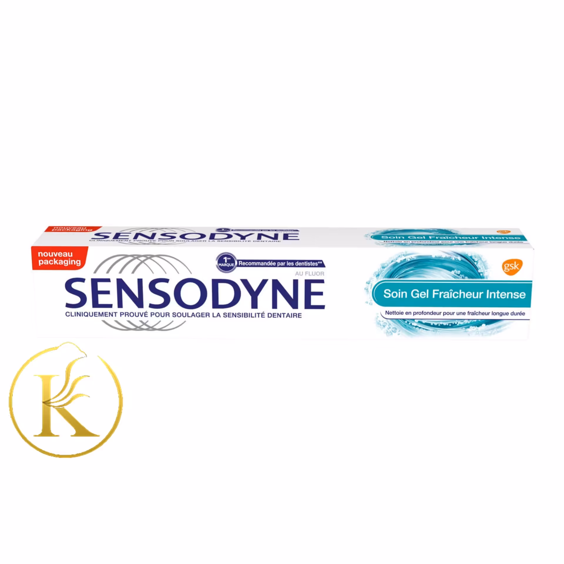 خمیر دندان سنسوداین فرانسوی Sensodyne مدل Soin Gel Fraicheur Intenseحجم 75 میل

