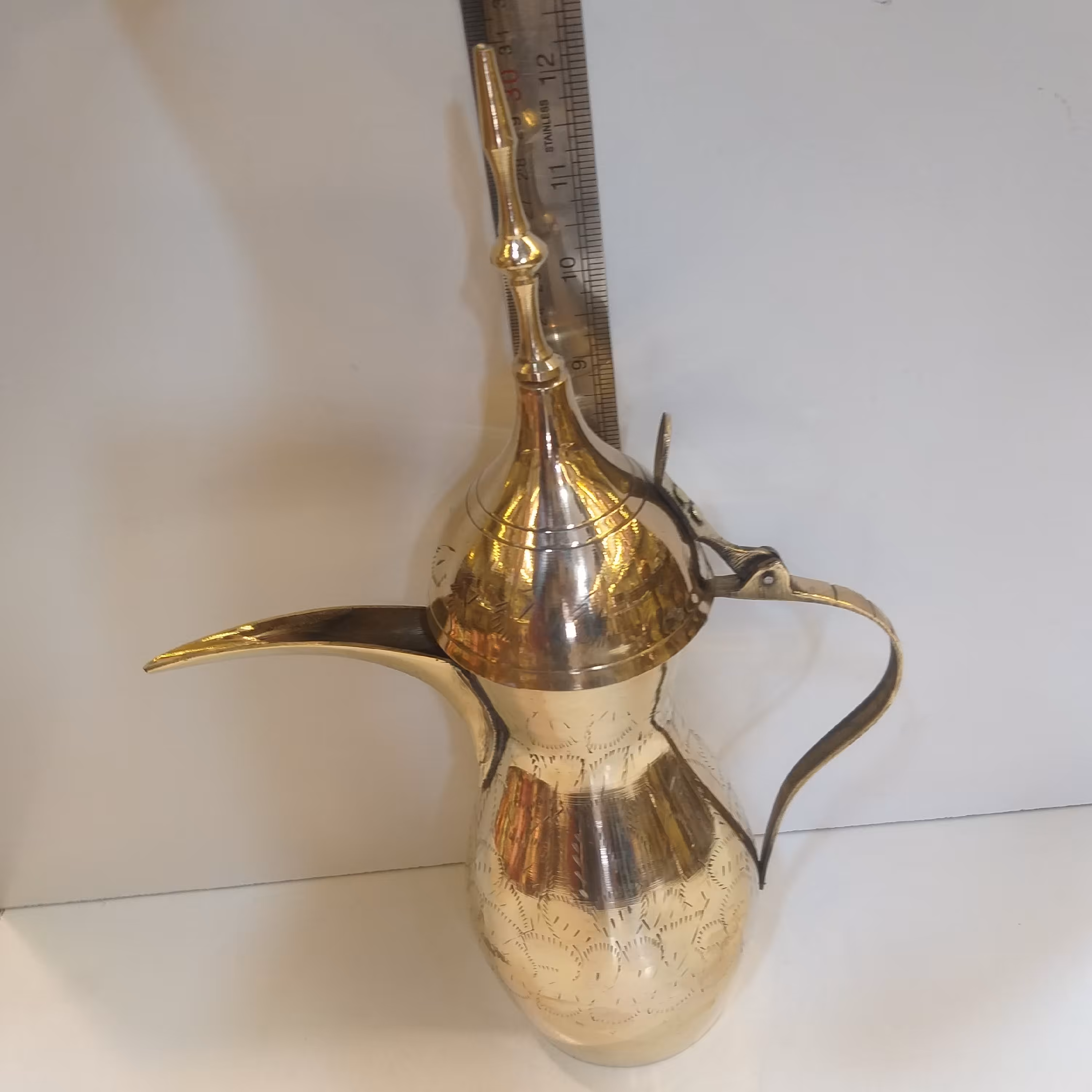 دله عربی یاقهوه جوش برنجی در3سایز ,کد103 سایز بزرگ  کد550-103
