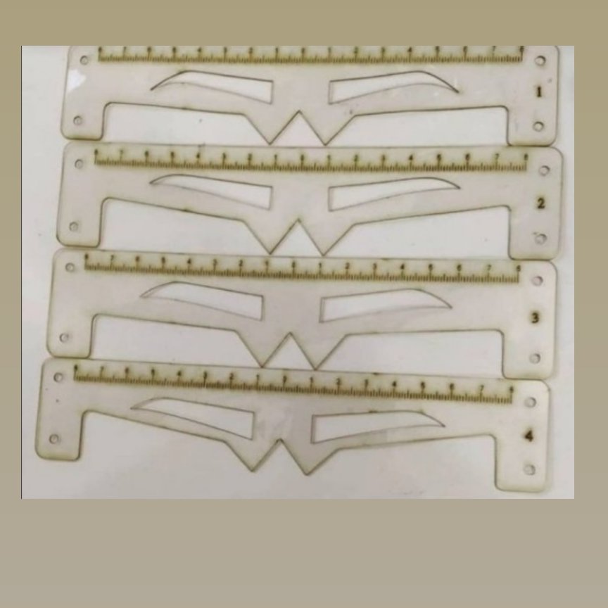 شابلون مدرج طراحی ابرو