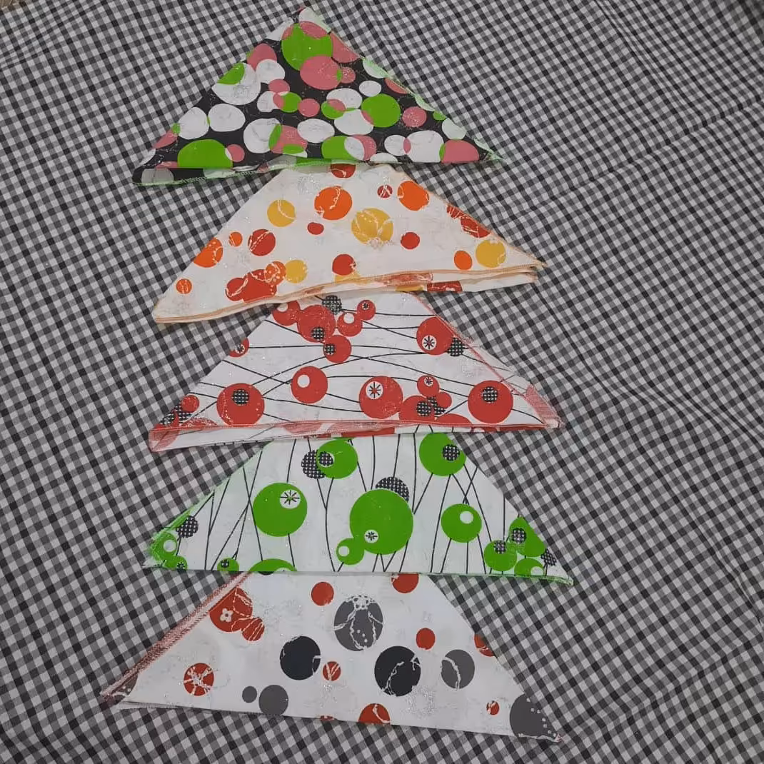 دستمال سر دخترانه طرح دایره