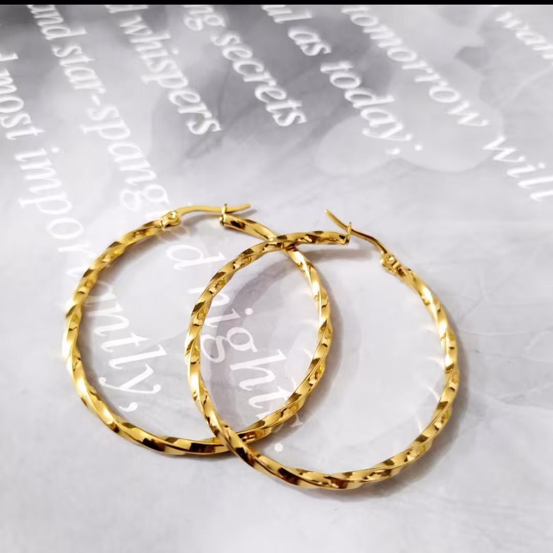 گوشواره استیل حلقه ای شیک و مجلسی