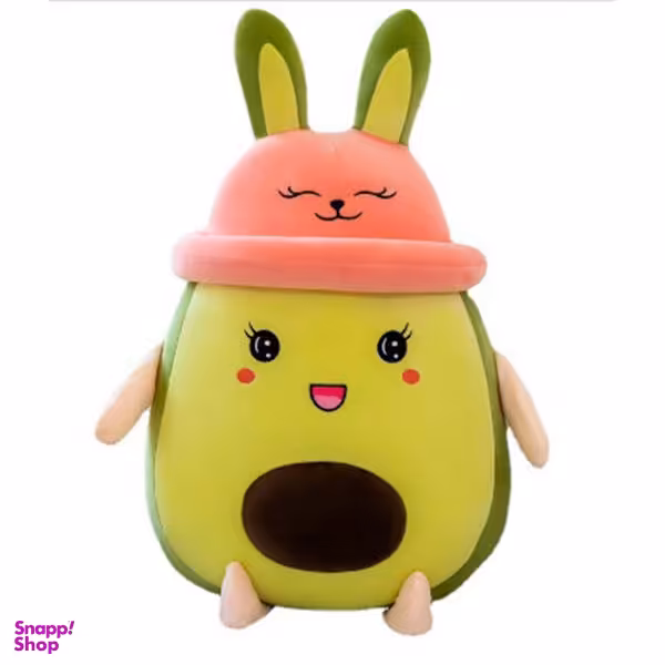 عروسک طرح آواکادو مدل کله خرگوشی ارتفاع 25 سانتی متر