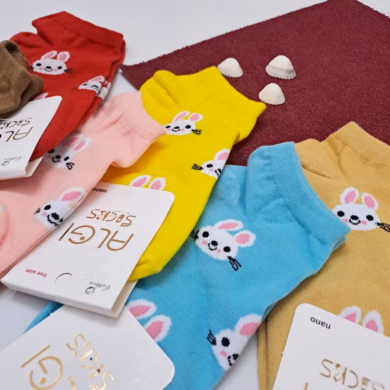 جوراب خرگوشی ساق کوتاه دخترانه 