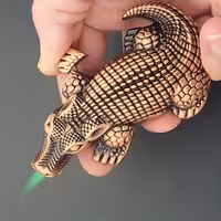 فندک مدل تمساح شعله رنگی 