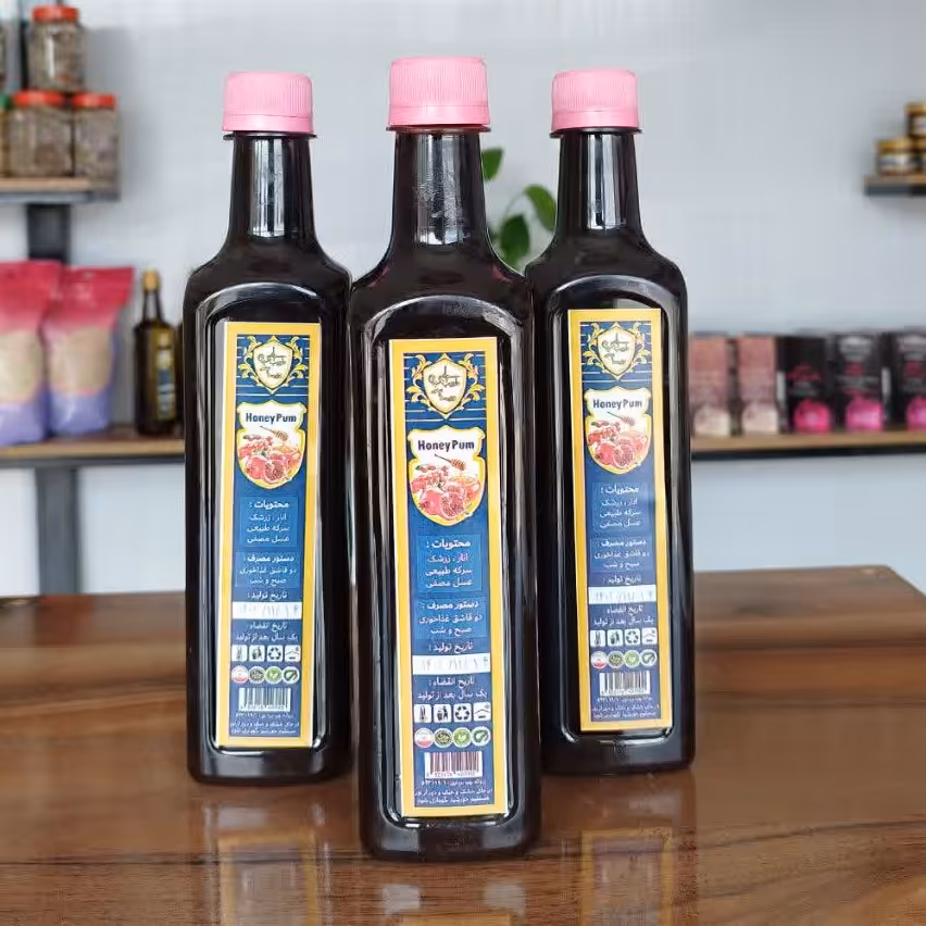 سرکنگبین انار وزرشک700گرمی با عسل مصفی و سرکه طبیعی انگور و سیب