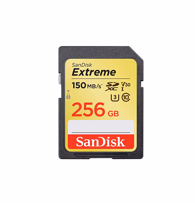 کارت حافظه SD 256GB سن دیسک مدل Extreme 150MB/s