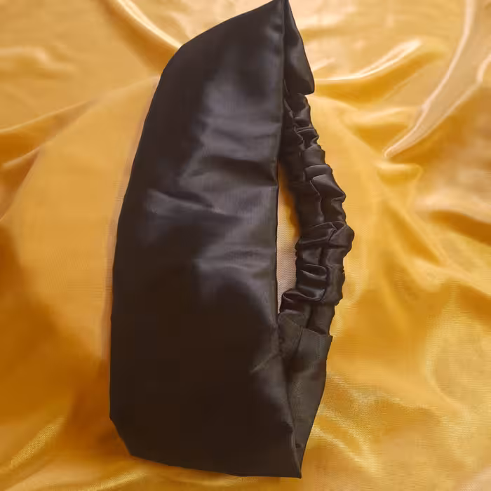 هدبندزنانه ساتن اطلسی جنس مرغوب وباکیفیت رنگ مشکی سایزبزرگ