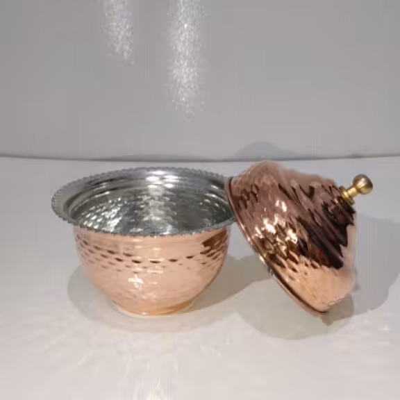 قندان مسی لبه کنگره  نانو شده 