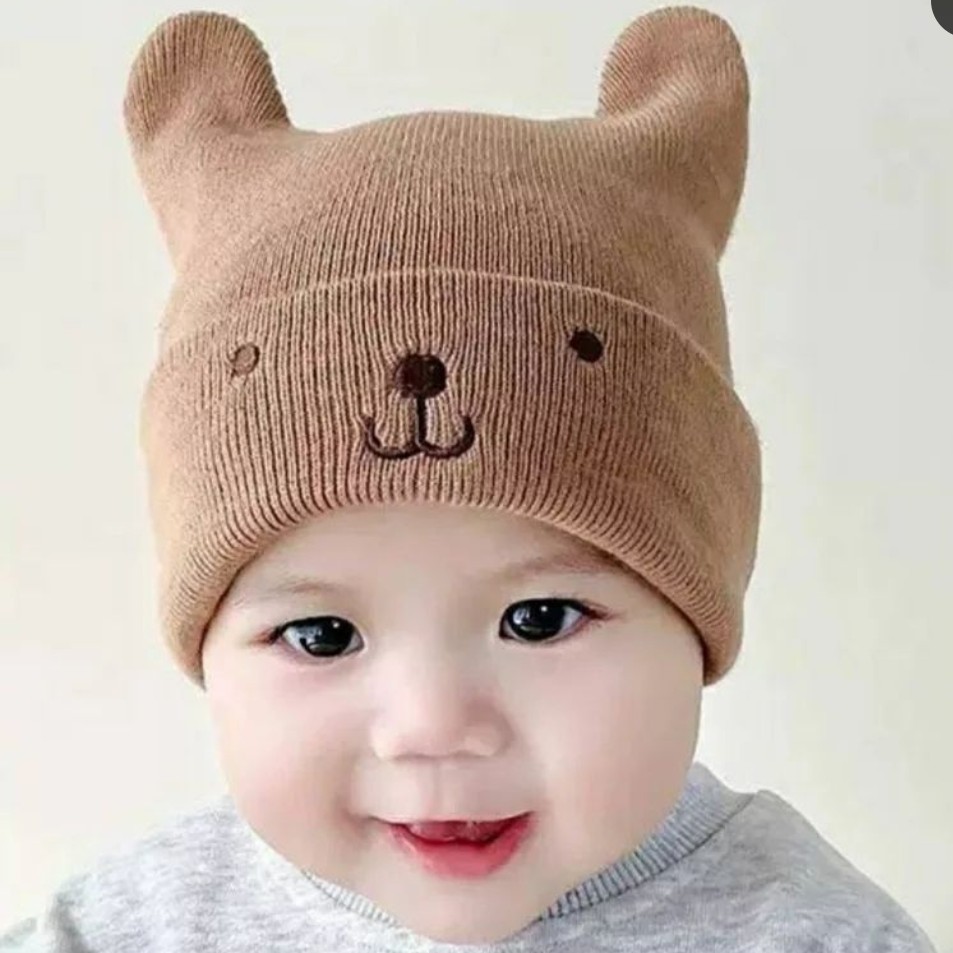 کلاه بافت تدی بچگانه