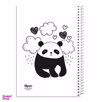 دفتر مشق‌ 60 برگ بی خط وزیری سیمی فانتزی جلد نرم الیپون (Elipon) کد 2551322