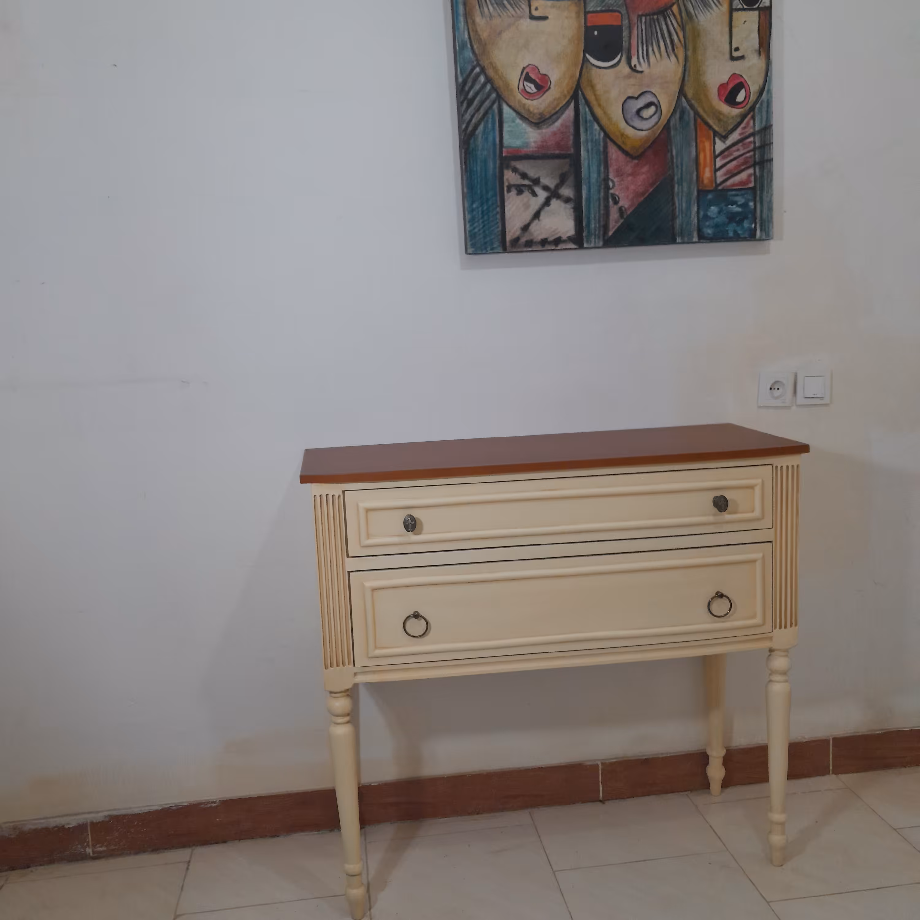 کنسول مدرن پایها چوب روس ام دی اف خارجی رنگ پوششی.رنگ و ابعاد قابل تغییر