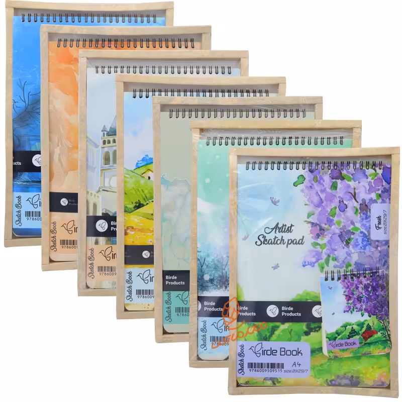 قیمت و خرید دفتر طراحی A4 به همراه دفتریادداشت BIRDE BOOK