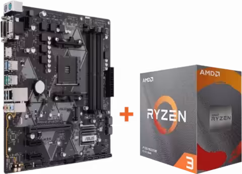 باندل مادربرد ASUS PRIME B450M-A/CSM به همراه پردازنده AMD RYZEN 3 3100