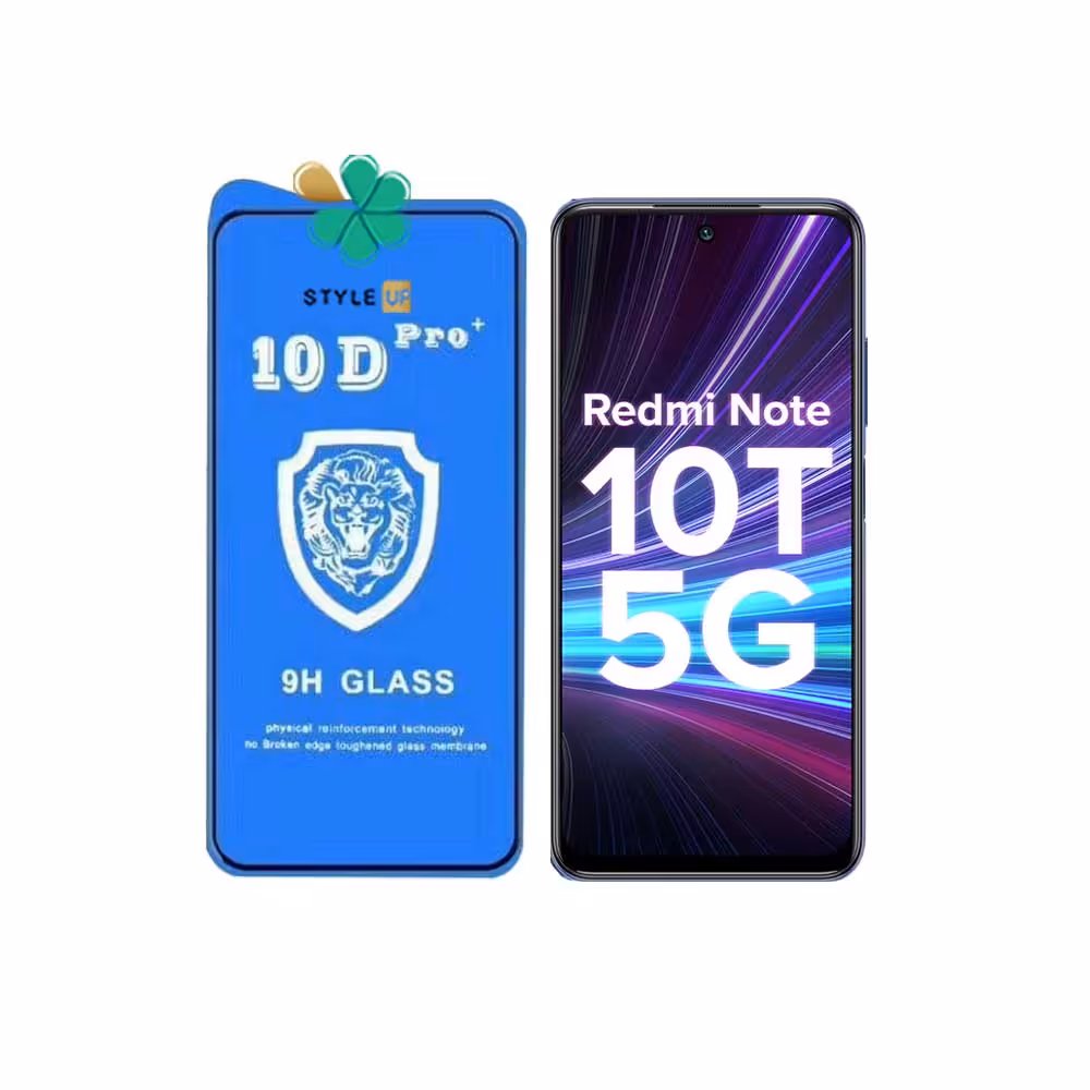 گلس تمام صفحه گوشی شیائومی Xiaomi Redmi Note 10T 5G مدل 10D Pro