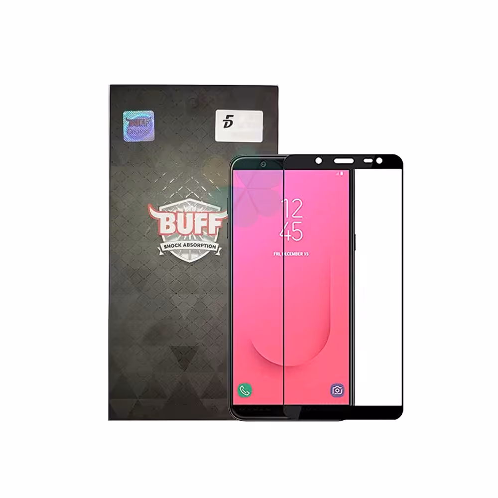 محافظ صفحه شیشه‌ای بوف 5D برای گوشی سامسونگ Samsung J8 2018