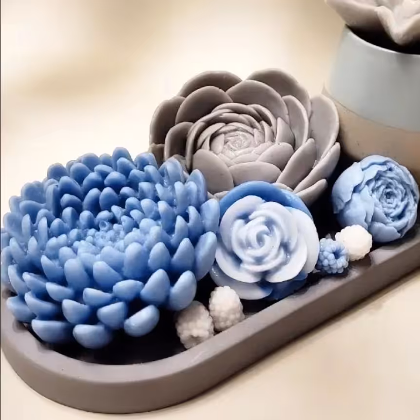 شمع گل داوودی سایز بزرگ