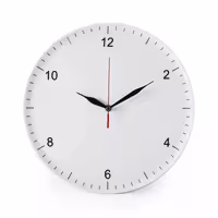 ساعت دیواری چینی زرین روندو سفید (سایز 30)