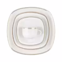 سرویس چینی 98 پارچه کامل ریوا طلایی