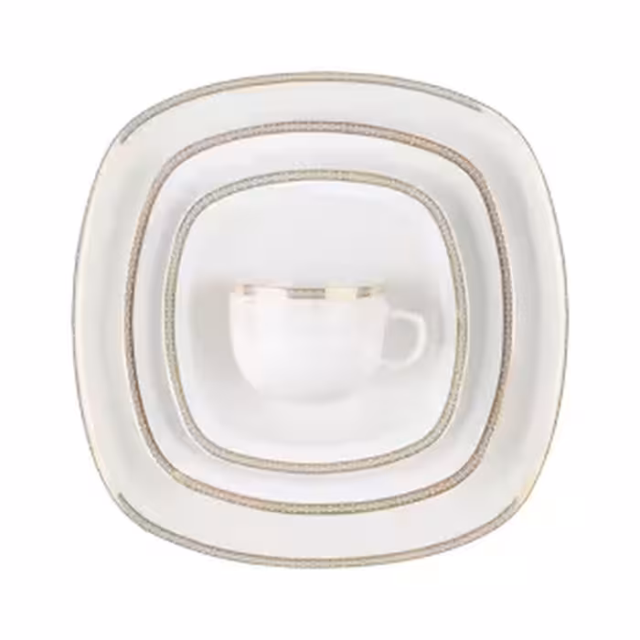 سرویس چینی 98 پارچه کامل ریوا طلایی