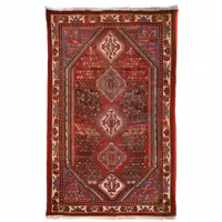 فرش دستباف قدیمی شش متری طرح حوضی کد 4101141