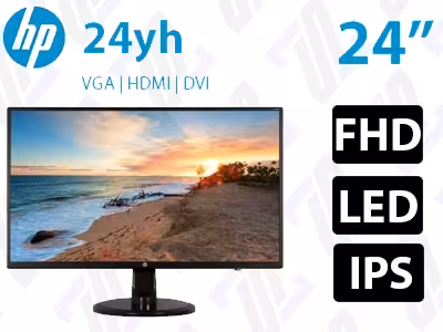مانیتور استوک HP 24yh پنل LED FHD IPS HDMI 5ms