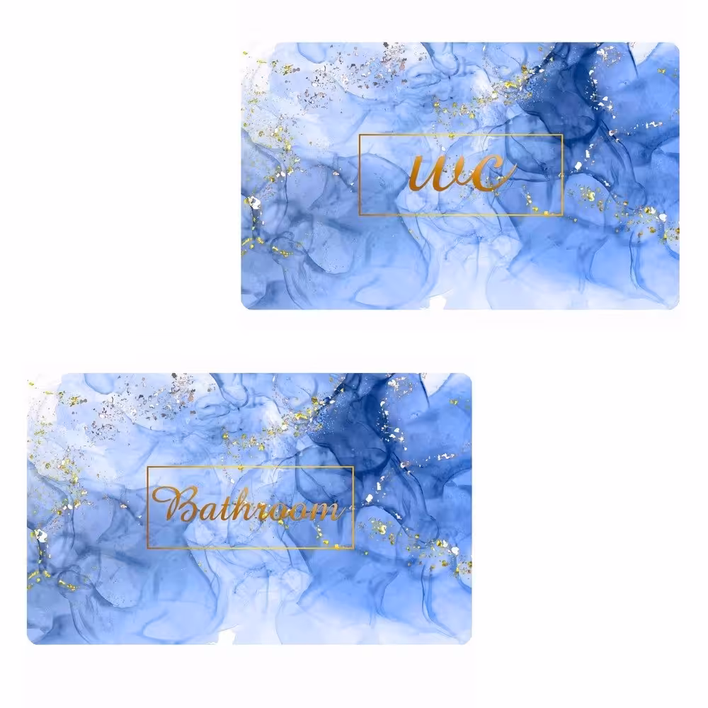 پادری ست طرح دستشویی و حمام کد 419m20 سایز 76x46 سانتی متر مجموعه دو عددی