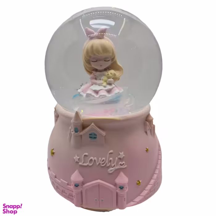 گوی موزیکال مدل پمپی طرح دختر دوست داشتنی