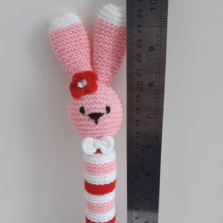 اسباب بازی عروسک بافتنی عروسک کاموایی جغجغه ی نوزاد