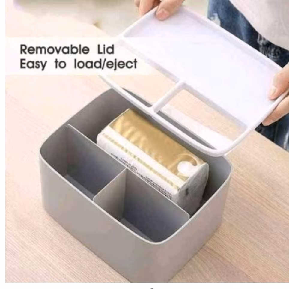 جادستمال کاغذی چند منظوره در رنگ های طوسی، صورتی کرپ ،کرمی