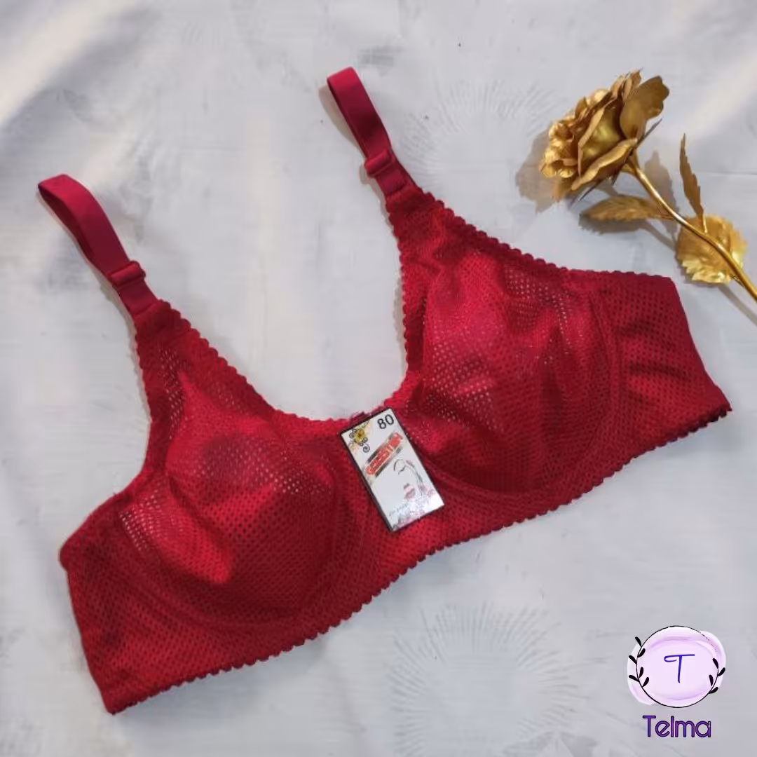 سوتین پرسی فنردار سوزنی باکیفیت نگهدارندگی سینه عالی لباس زیر زنانه