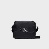 کیف شانه ای مشکی مردانه سیاه گزارشگر نرم مونوگرام 22 اورجینال Calvin Klein