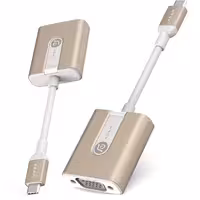 کیت آداپتور آدام المنتس ADAM ELEMENTS تبدیل USB-C به VGA Adapter مدل CASA V01 طلایی - Hiapple.ir