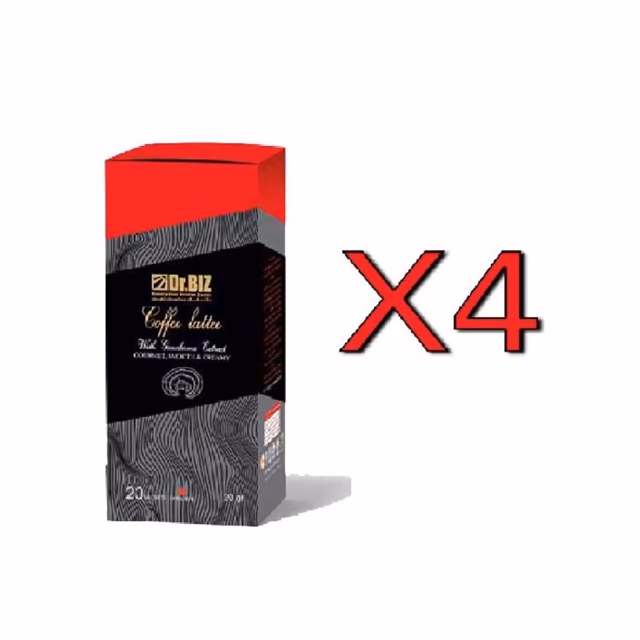 قهوه فوری لاته با قارچ گانودرما دکتر بیز پک 4 عددی