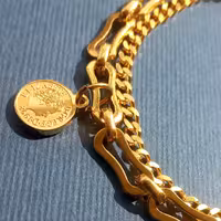 دستبند الیزابت با قفل تی ، استیل ، رنگ ثابت ، ضد حساسیت