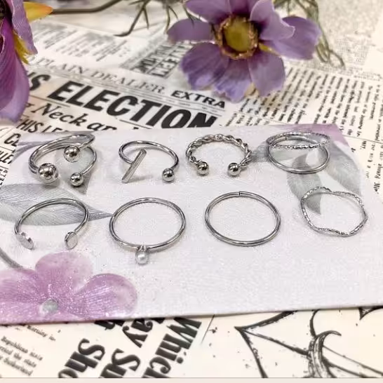 دو مدل پک انگشتر ست هشت تایی یا 8 عددی