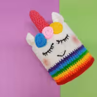 جامدادی رو میزی یونیکورن بافتنی 