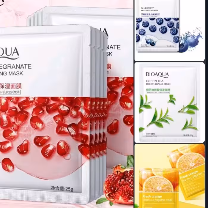 ماسک صورت ورقی بیوآکوا 20 عددی 4 مدل ارسال رایگان - پخش آینده