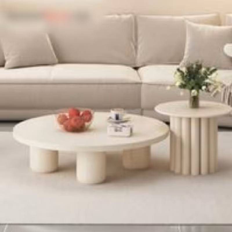 میز جلو مبلی چوبی دایره ای فانتزی ساخته شده از چوب طبیعی ارسال با باربری به سراسر کشور