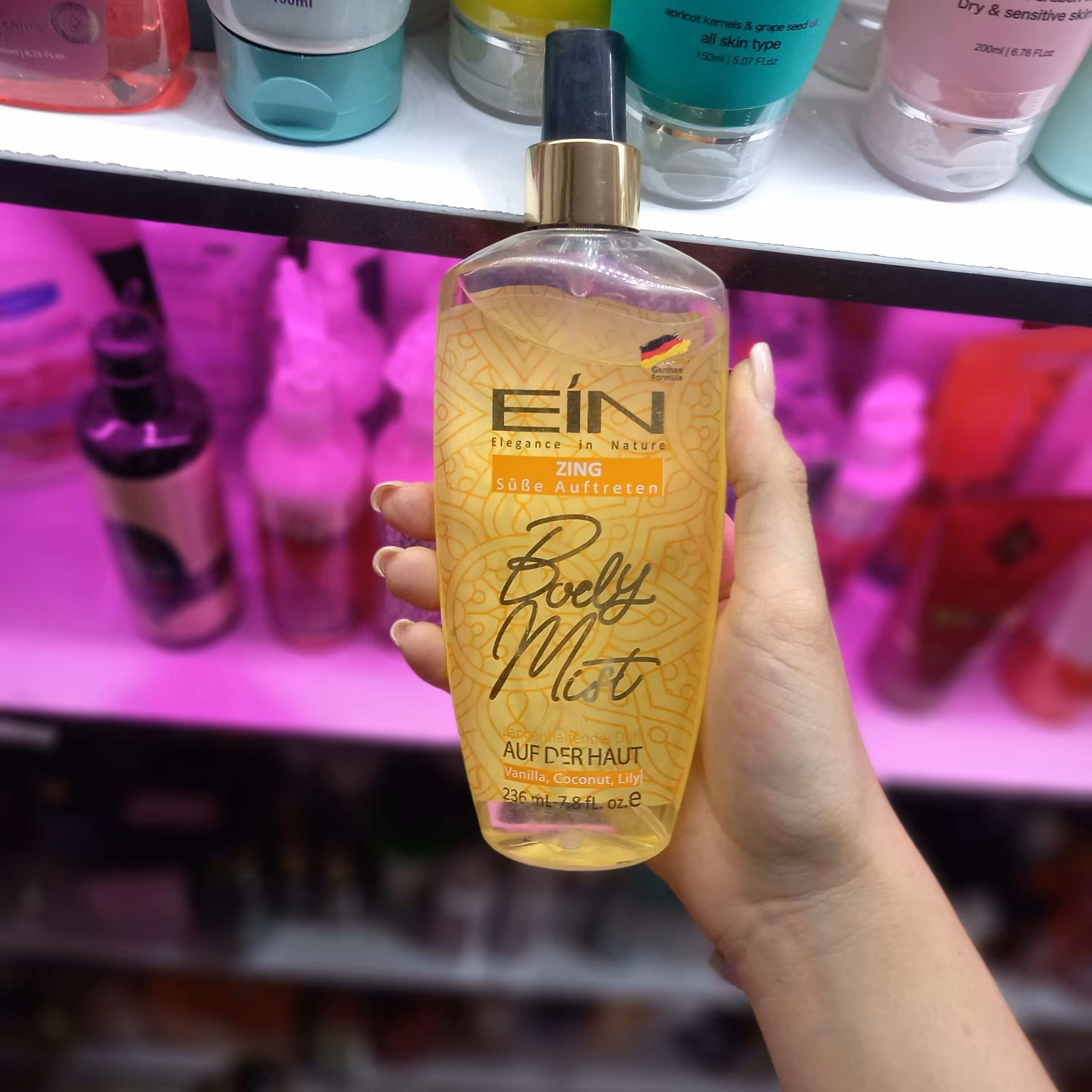 بادی اسپلش(خوشبوکننده بدن)برند EIN زنانه. در رایحه های عالی ومتفاوت