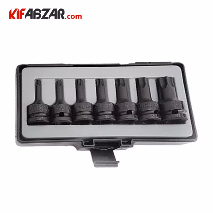 ست آلن بکسی 1/2 اینچ ستاره ای فشار قوی 7 پارچه فورس مدل 4078