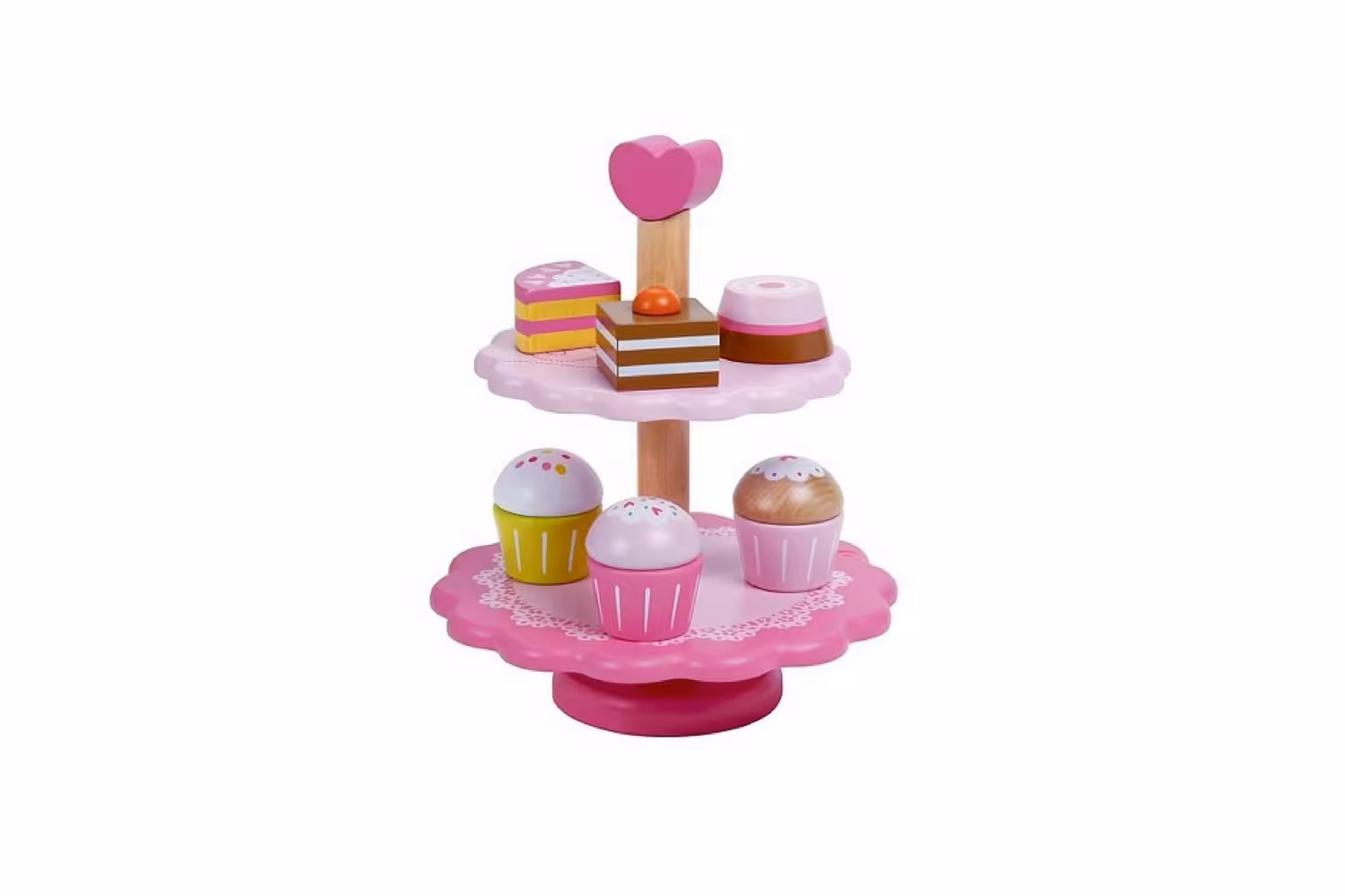 ظرف شیرینی چوبی Classic World مدل 4113 cupcake Stand