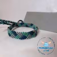 دستبند دوستی طرح جکسون (طوسی و سبز) محصول کاملا دستساز تیم گوزن آبی