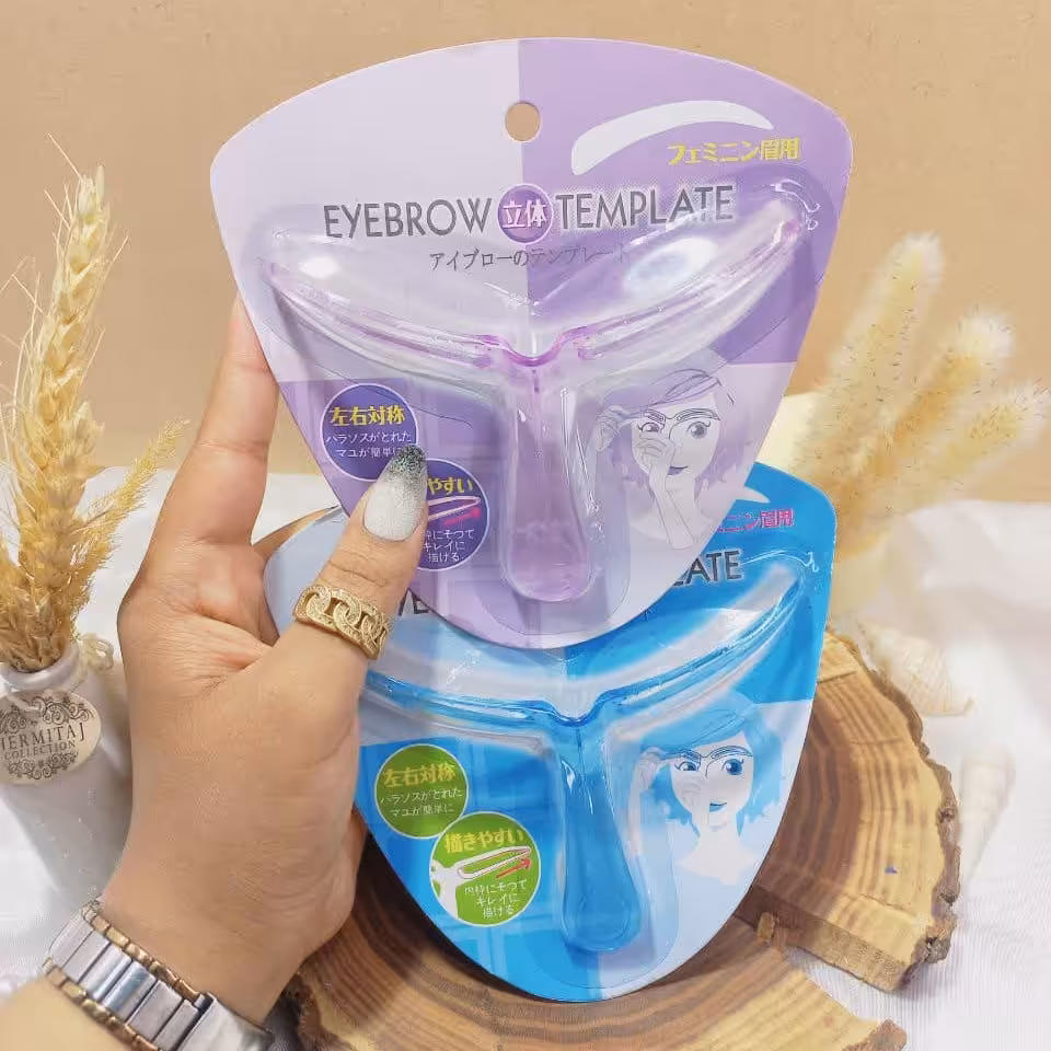 شابلون ابرو برند eyebrows template  پلاستیکی بهم پیوسته 