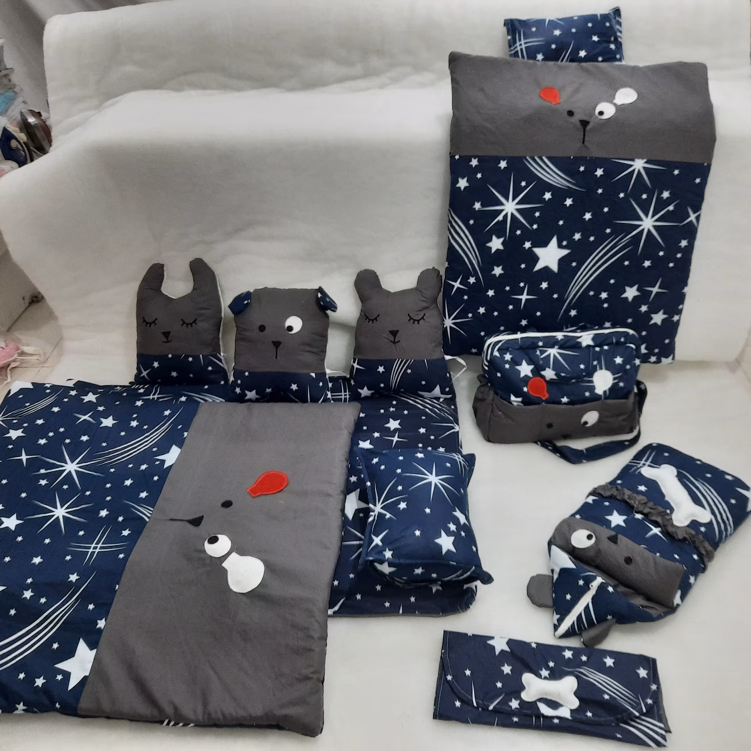 ست سرویس خواب نوزاد پسرونه سفارش ساز