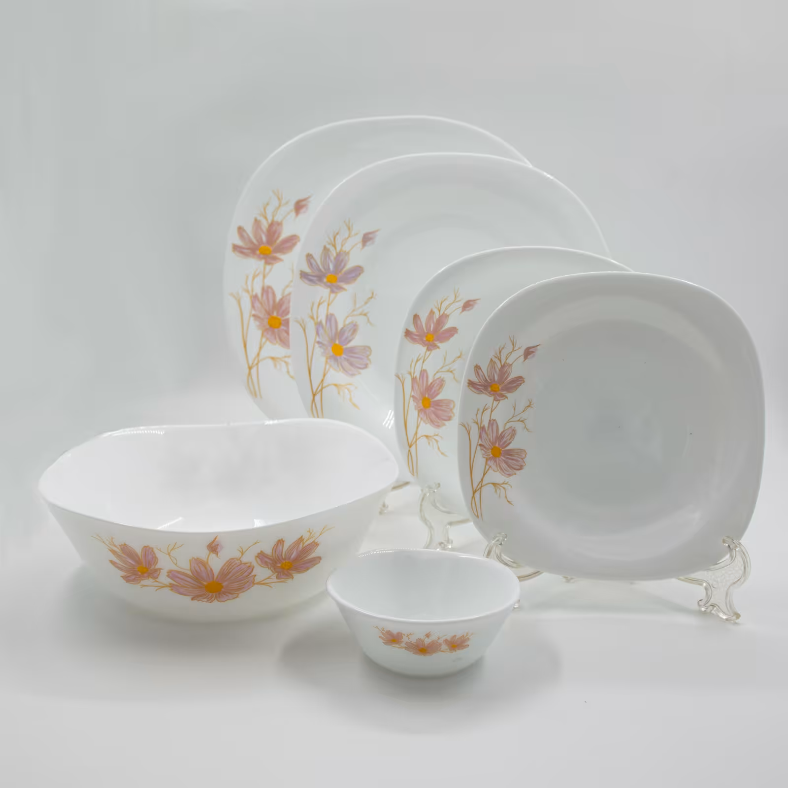 سرویس غذاخوری 26 پارچه اوپال مقصود مدل ژالینا بنفش