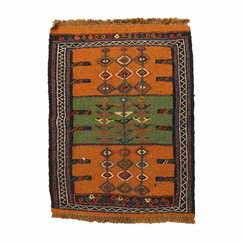 گلیم دستبافت مدل سفره کردی کد 40108108