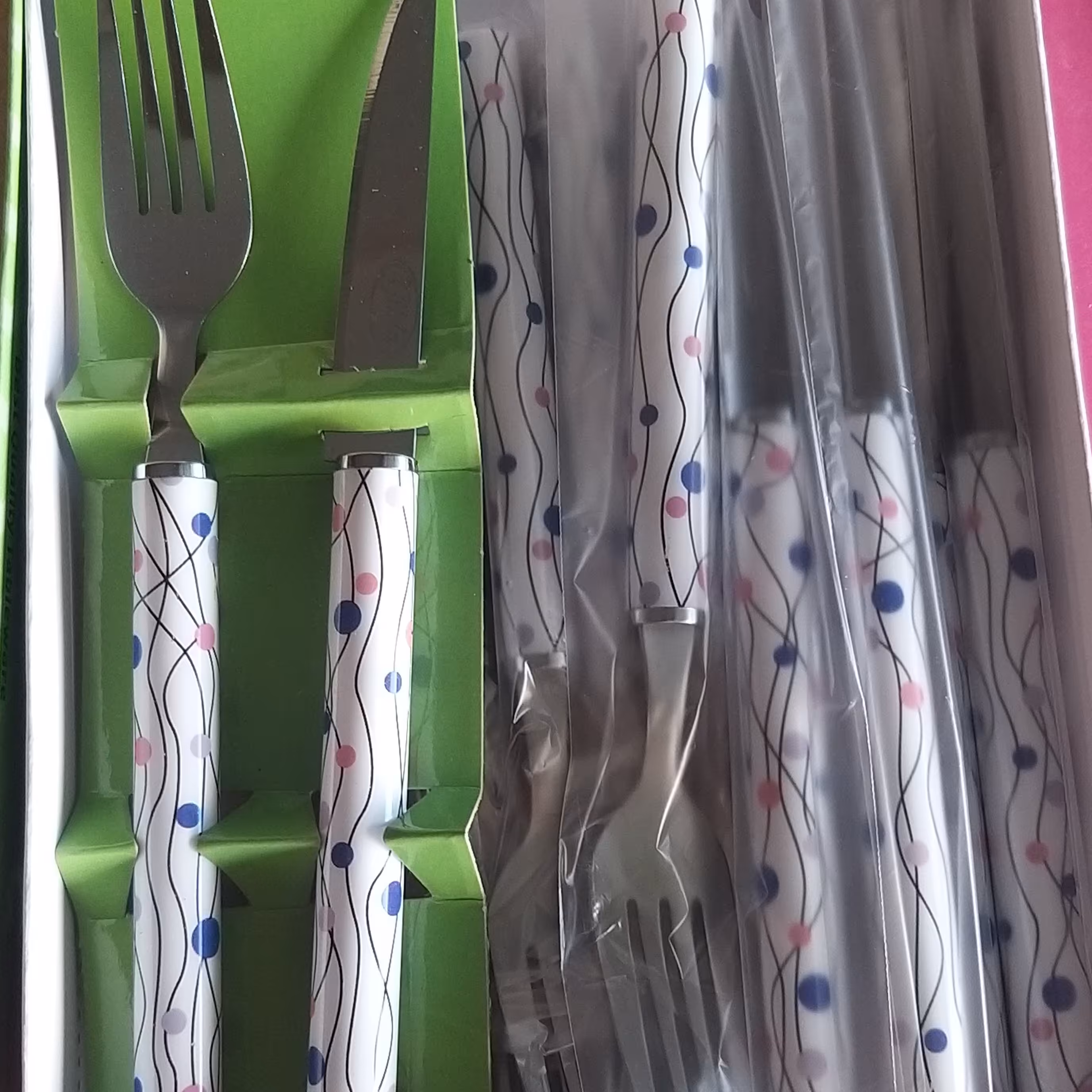 چاقو و چنگال گیلدا  بسته 12 عددی 6 عدد چاقو و 6 عدد چنگال 