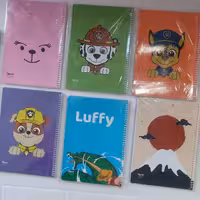 دفتر 60 برگ تک خط فنری جلد گلاسه طرح کلاسیک الیپون آساناپخش 