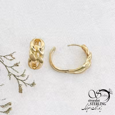 گوشواره ژوپینگ کارتیر طرح طلا کد 13469